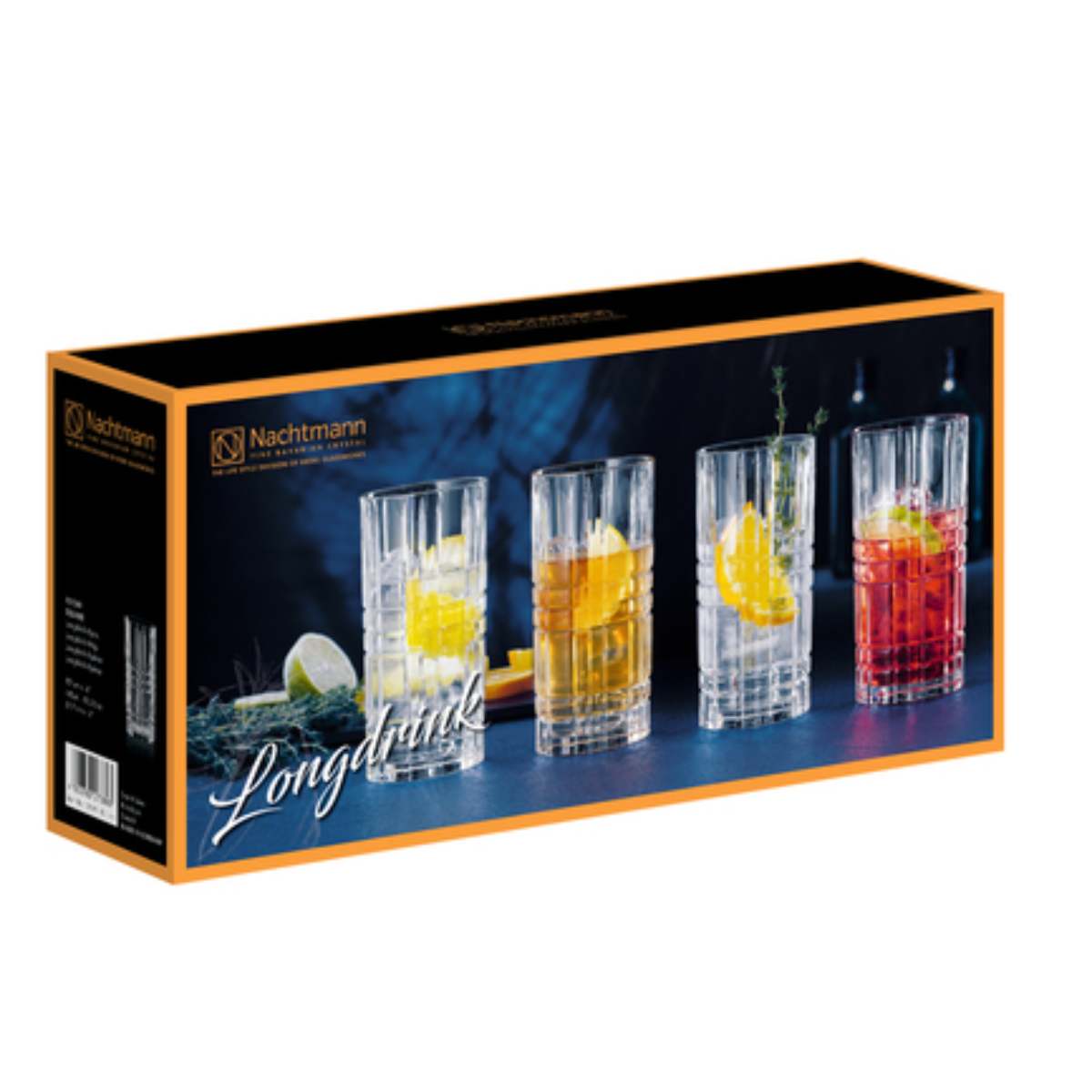 Square Long Drink Set of 4 image number null